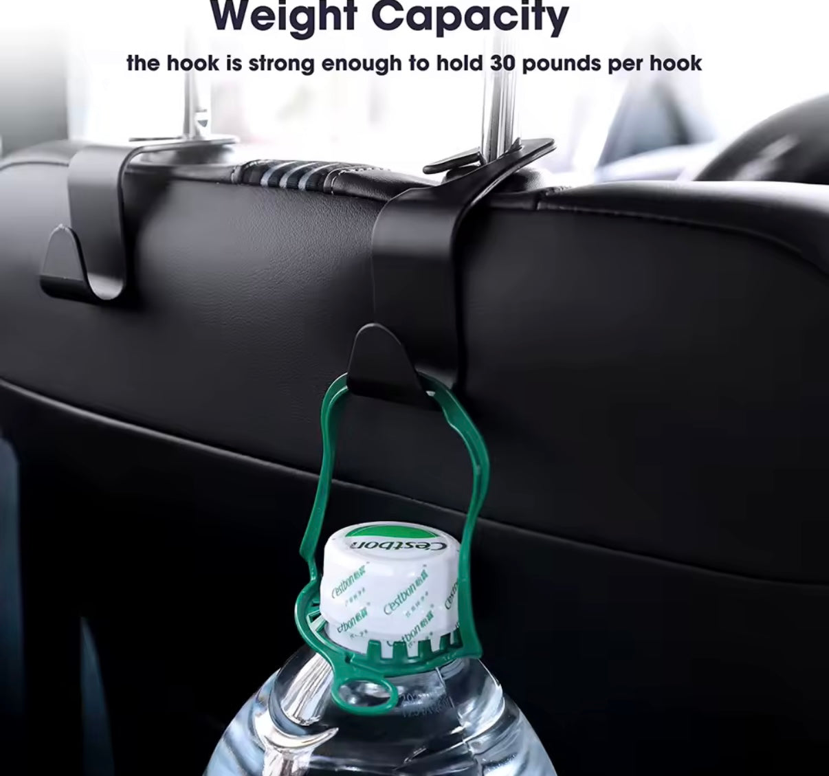 4 Haken, Organizer-Halterung für die Kopfstütze des Vordersitzes im Auto.