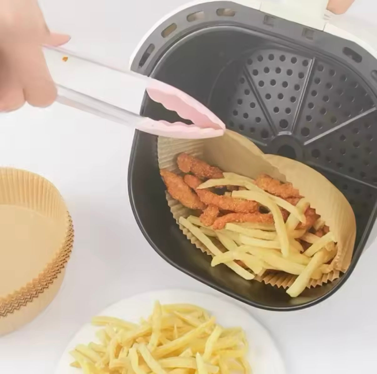 Papel para horno de aire, airfryer 100 ud