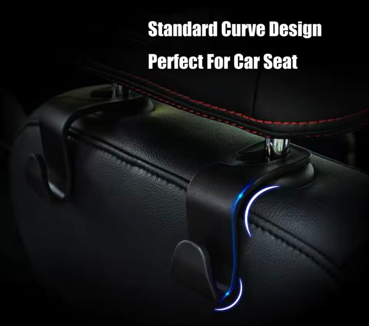 4 Haken, Organizer-Halterung für die Kopfstütze des Vordersitzes im Auto.