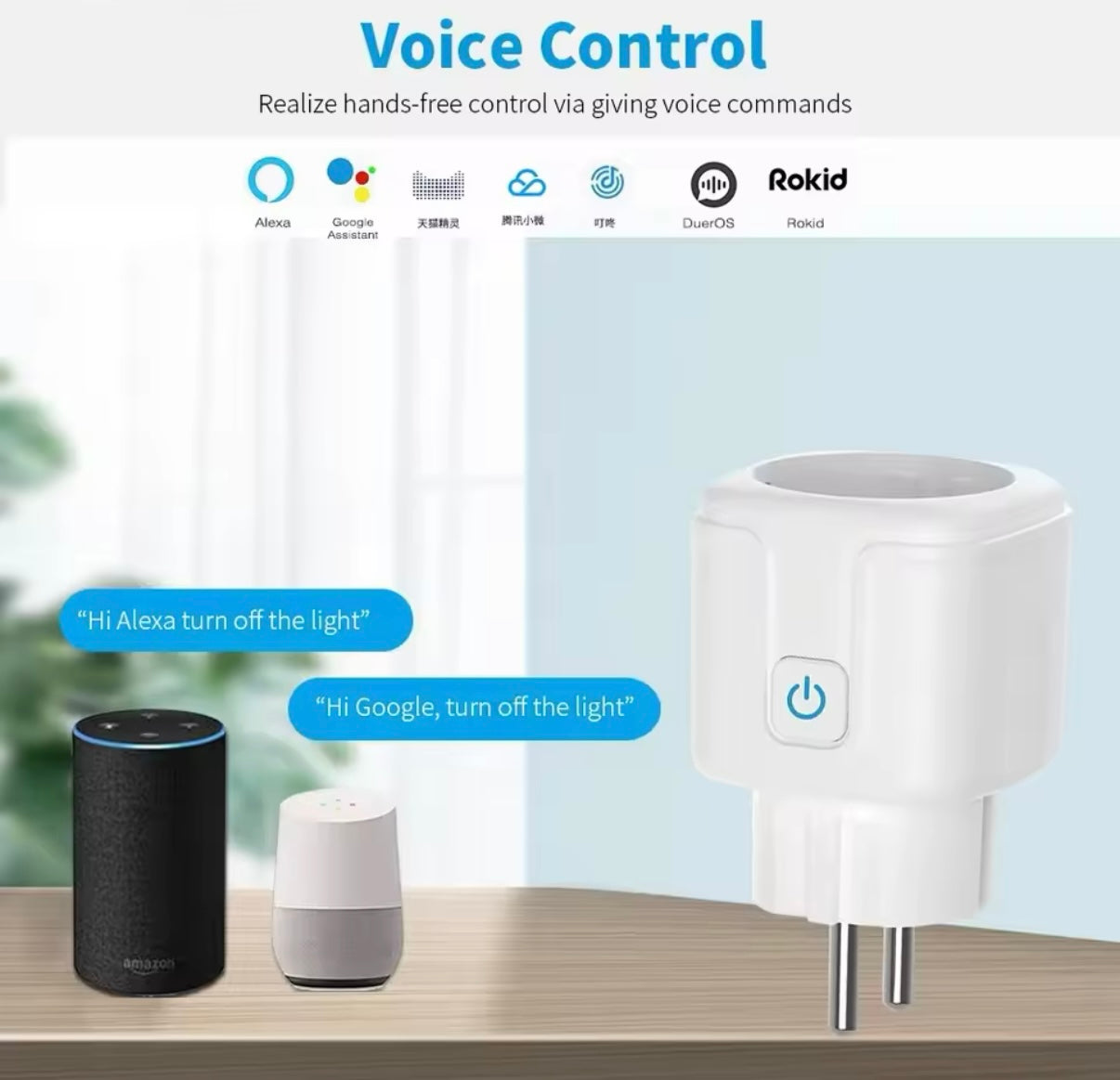 Enchufe inteligente Tuya EU16A/20A.
