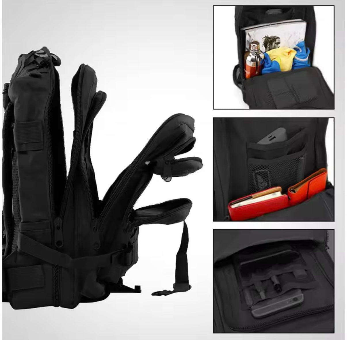 Mochila táctica grande de asalto.