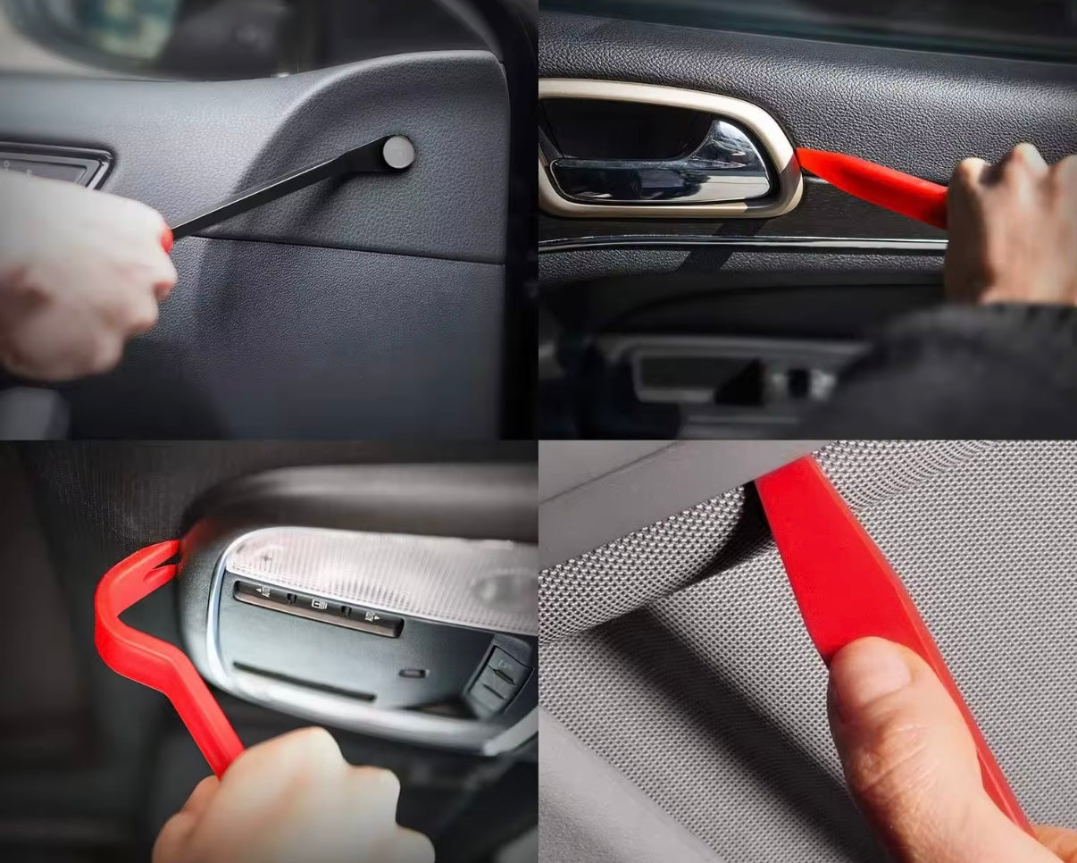 Estuche de herramientas de reparación para el automóvil.