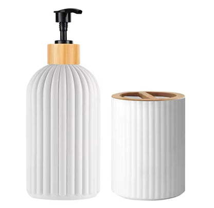 Dispensador de jabón de manos.