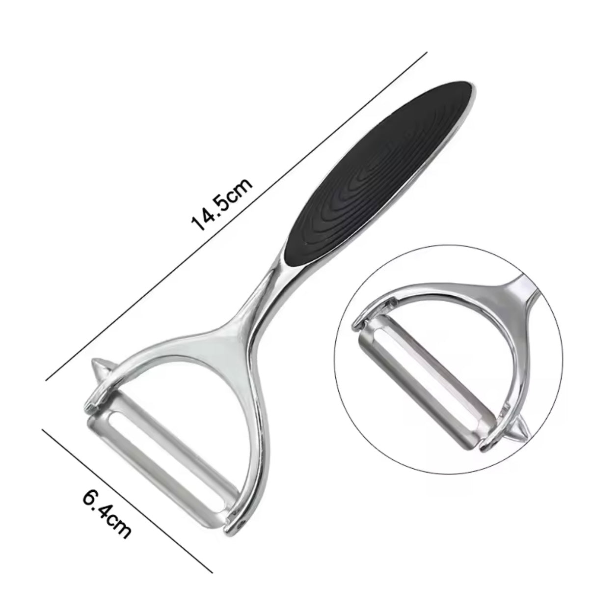 Edelstahlschäler für Obst und Gemüse