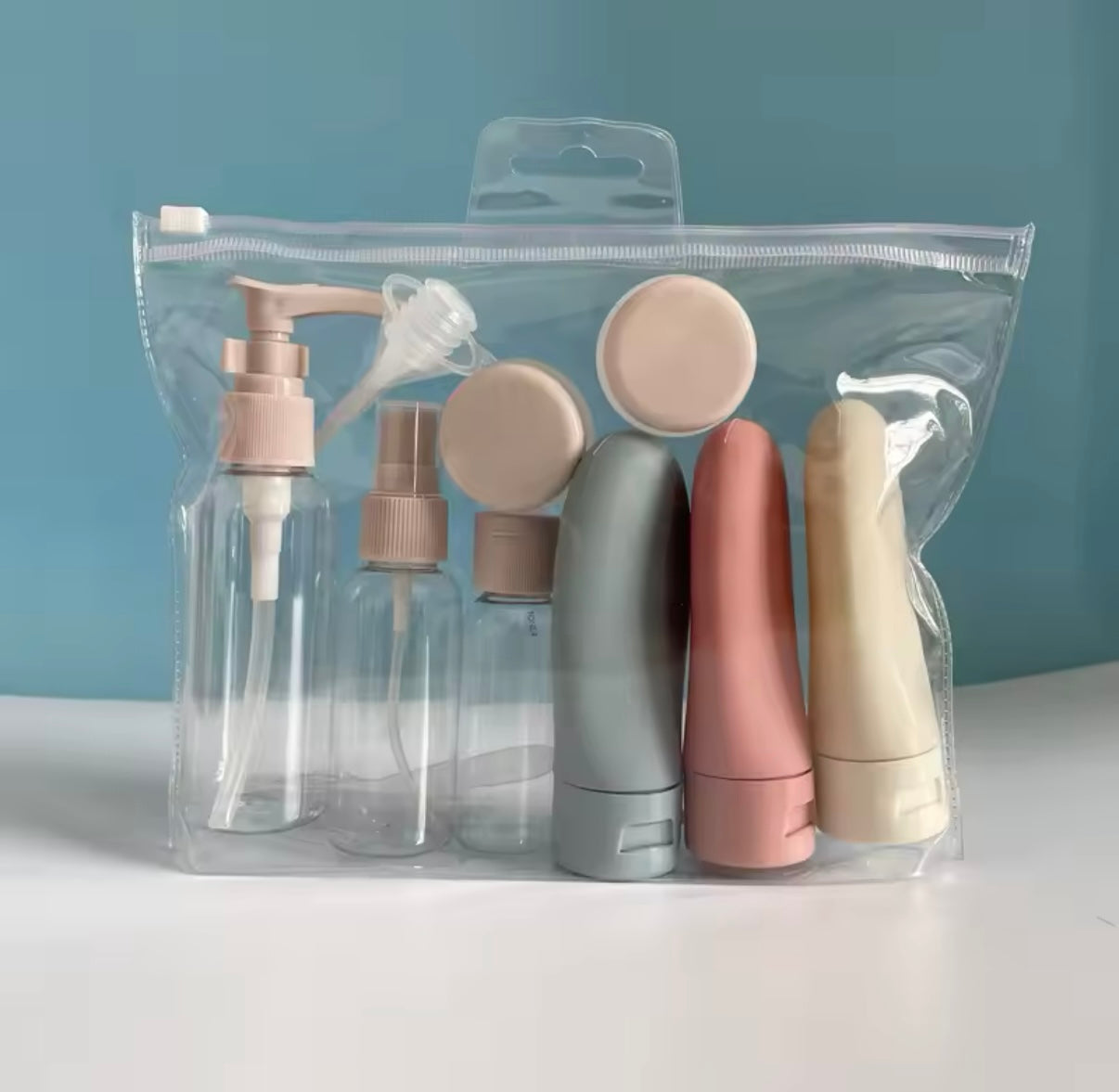 Juego de botellas de Perfume recargables.