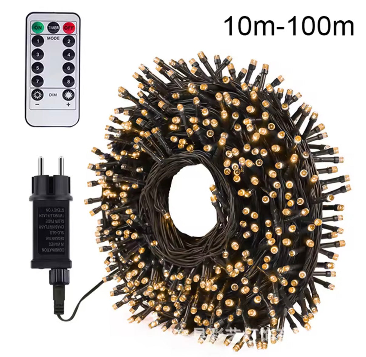 Guirnalda Luces LED 100M para Exterior 100–800 LEDs | Navidad y Fiestas Barata 