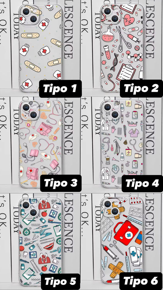 Enfermera, medicina, salud,corazón funda  para IPhone