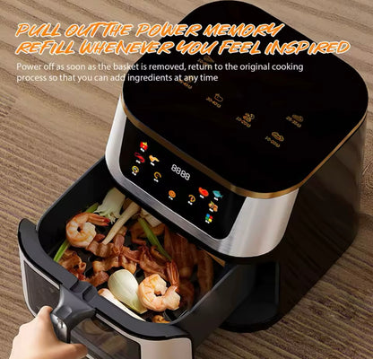 2.800 W, 10 l Heißluftfritteuse.