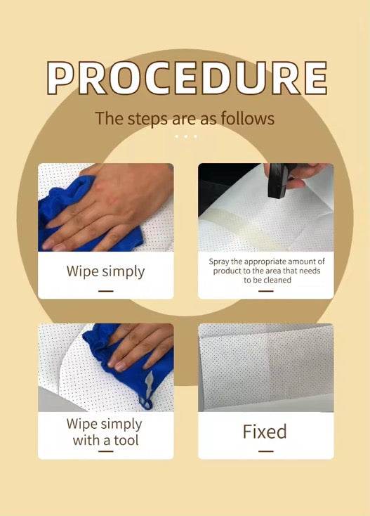 Producto para la limpieza interior de vehículos