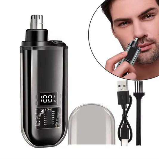 Cortapelos de nariz, recargable por USB C.