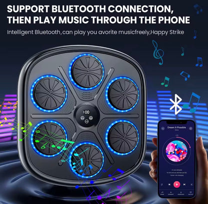 Máquina de Boxeo Musical Inteligente con Luces RGB y Bluetooth, entrena en Casa Envio gratis 