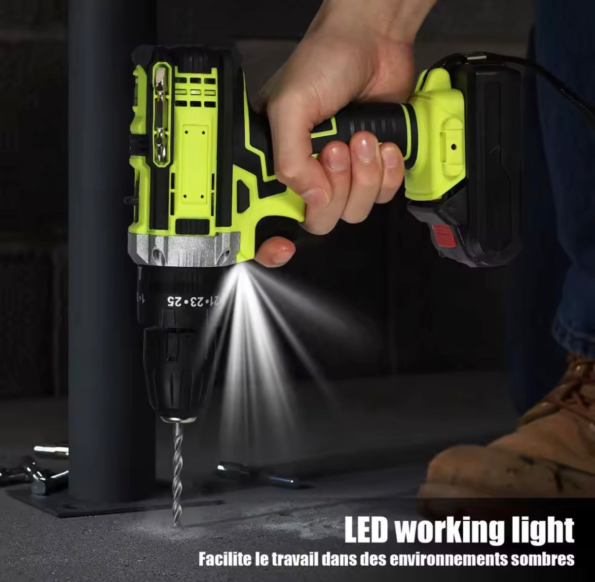 Destornillador eléctrico portátil sin cable ideal para trabajos domésticos y profesionales