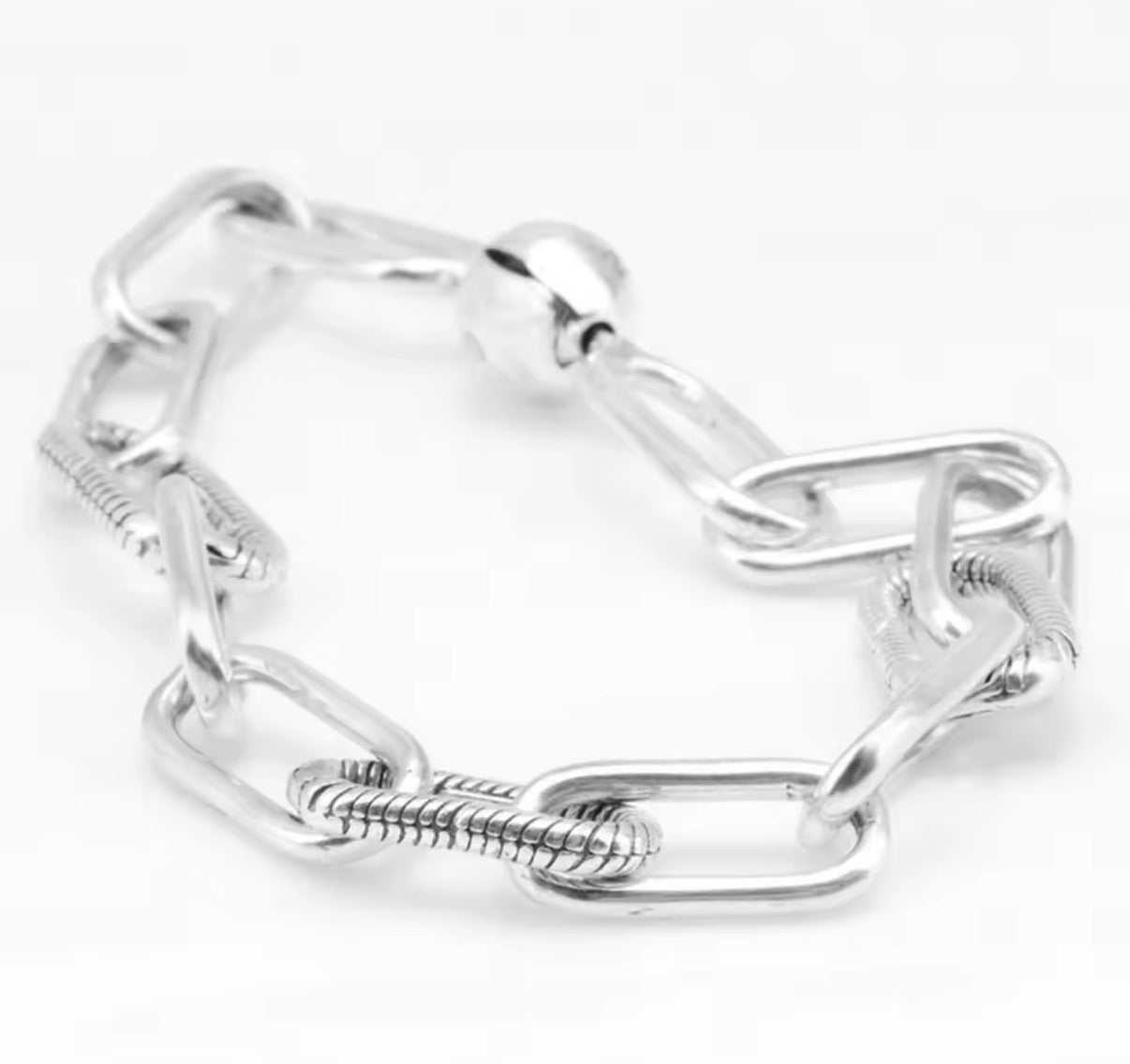 Pulsera de plata 925 con abalorio colgante DIY personalizable para mujer