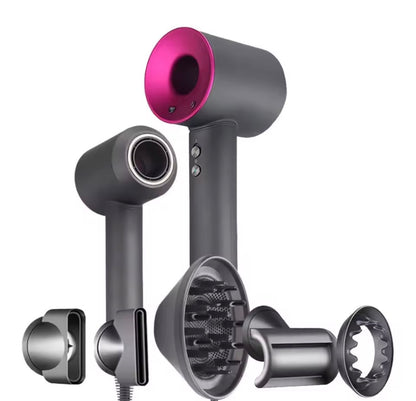 Secador de pelo iónico profesional 5 en 1 con motor de alta velocidad para secado rápido y sin frizz