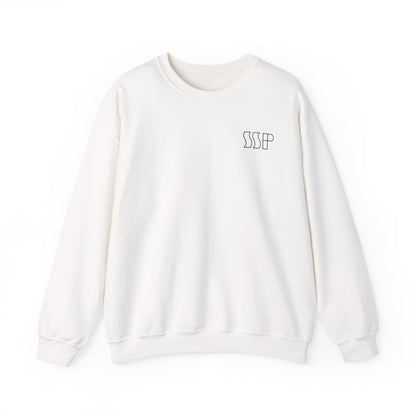 Sudadera Blanca Unisex “SSP CHASE YOUR DREAMS” | Cuello Redondo