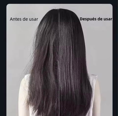 Tecnología iónica en secador de pelo profesional que reduce frizz y protege el cabello
