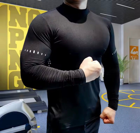 Camiseta de Compresión Hombre y Niño para Correr | Ropa Deportiva Manga Larga Fitness