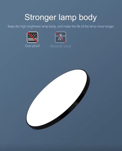 Lámpara de techo LED inteligente regulable con control remoto y App – Moderna para dormitorio y sala de estar (50W, 220V)