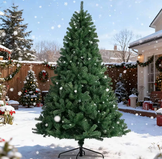 Árbol de Navidad barato Artificial con Soporte Metálico – PVC Realista, Ideal para Decorar tu Hogar | Alturas 90 cm a 240 cm